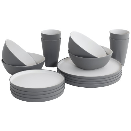 Set di stoviglie Outwell Gala 4 Person Dinner Set grigio Grey Mist