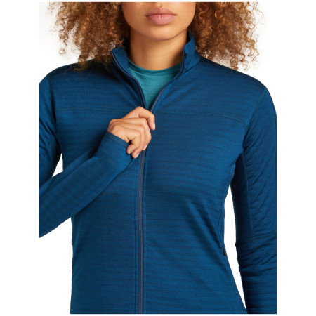 Felpa tecnica da donna Icebreaker Women Merino Blend 300 RealFleece™ Descender LS Zip