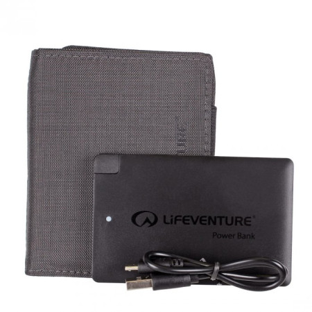 Portafoglio LifeVenture RFID Charger Wallet grigio Grey