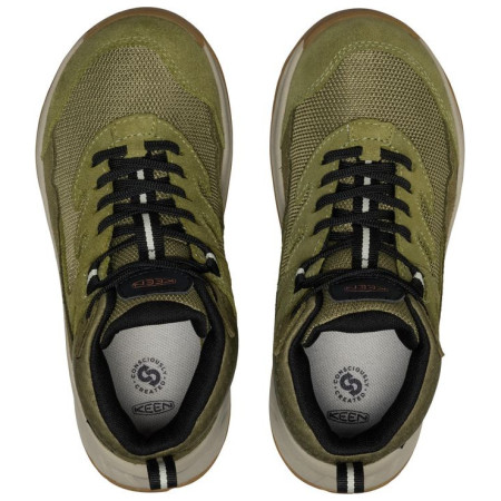Scarpe da bambino Keen Hightrail Mid Wp Youth Dark Olive