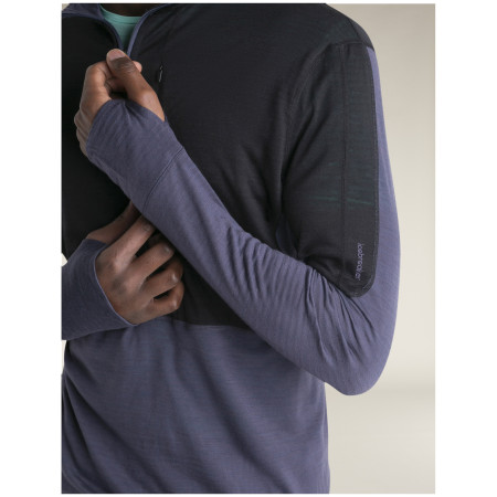 Felpa funzionale da uomo Icebreaker M Mer 200 Realfleece Descender LS Half