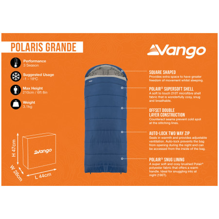 Sacco a pelo Vango Polaris Grande