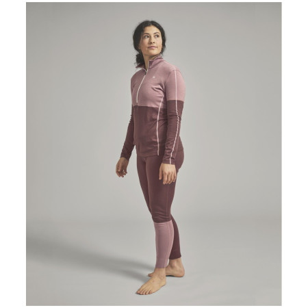 Felpa tecnica da donna Ortovox 185 Rock'N'Wool Zip Neck