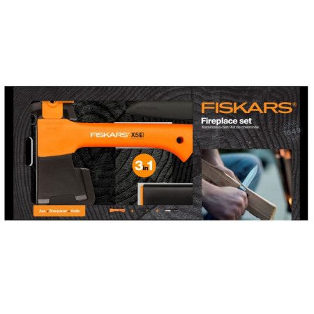 Set di strumenti Fiskars X5 Fireplace set