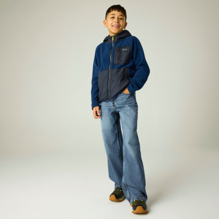 Felpa da bambino Regatta Munro Hybrid Jacket AviBlueNavy