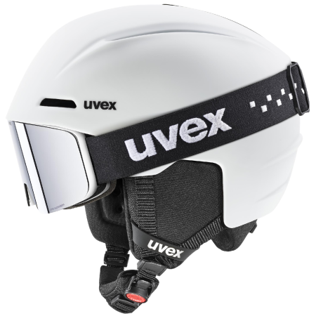 Set di casco e occhiali Uvex Viti set bianco opaco white matt