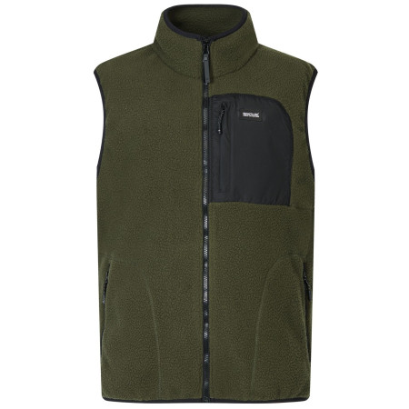 Gilet da uomo Regatta Frankie Borg B/W khaki/nero DarkKhak/Blk