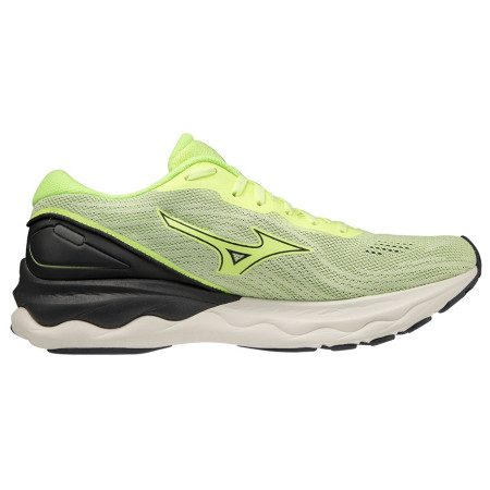 Scarpe da corsa da uomo Mizuno Wave Skyrise 3 verde Neo Lime/Ebony/Snow White