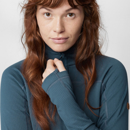 Felpa da donna Fjällräven Abisko Lite Fleece Half Zip W
