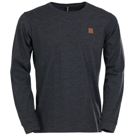Maglietta funzionale da uomo Fundango Justin Longsleeve T-shirt nero black heather