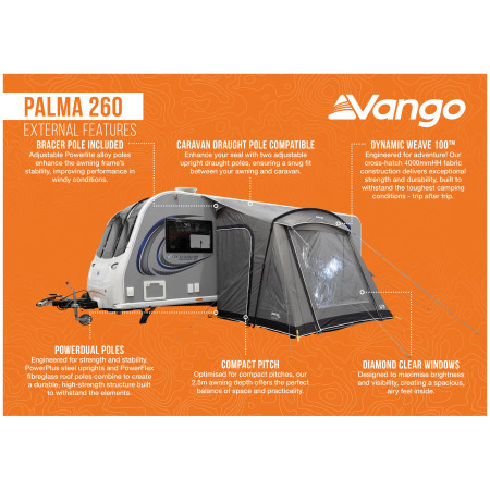 Tenda per roulotte Vango Palma 260