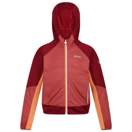 Felpa da bambino Regatta Prenton II rosso Mineral Red/Rumba Red