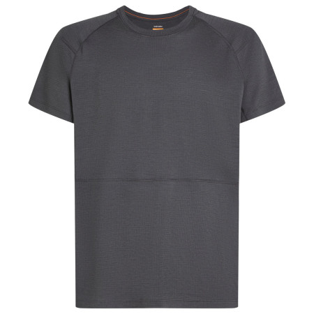 Maglietta funzionale da uomo Icebreaker M Mer 200 Waffle Elevation SS Tee grigio Obsidian