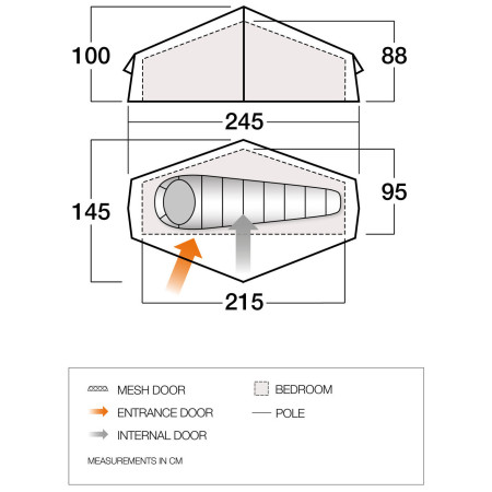 Tenda da trekking Vango Apex Compact 100