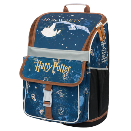 Zaino per la scuola elementare Baagl Zippy marrone/blu Harry Potter Bradavice