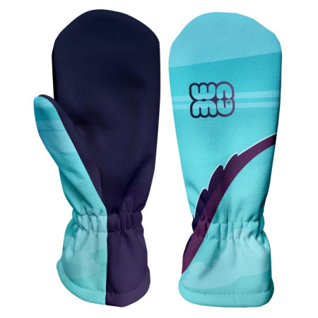 Guanti softshell per bambini WAMU Dragon Fantasy blu BLUE