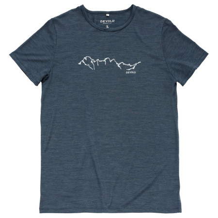 Maglietta da uomo Devold Active "Skyline" Tee Man blu scuro NIGHT