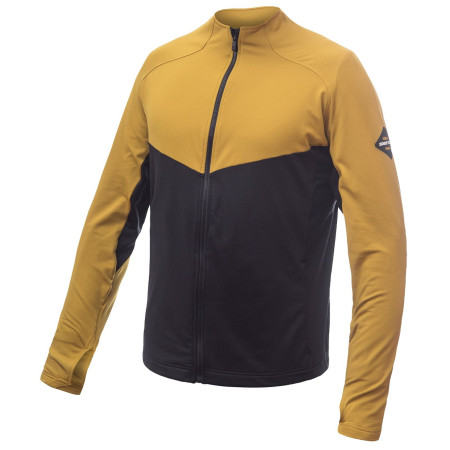 Felpa da uomo Sensor Coolmax Thermo Celozip nero/giallo Černá/Mustard
