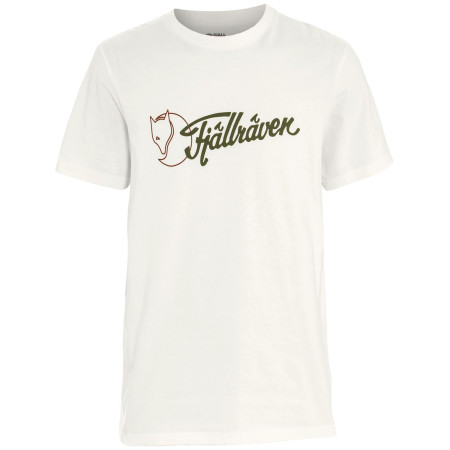 Maglietta da uomo Fjällräven Archive Logo T-Shirt M bianco Eggshell