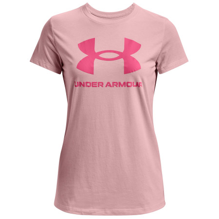 Maglietta da donna Under Armour Sportstyle Logo SS rosa Prime Pink / / Pink Punk