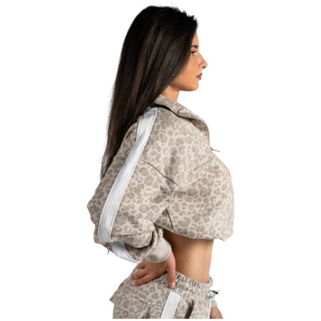 Felpa da donna Nebbia Half-Zip Leopard Sweatshirt Primal