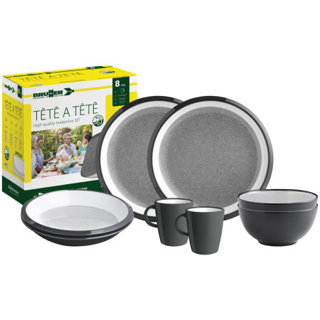 Set di stoviglie Brunner Set tête-à-tête Granyte 8 pcs