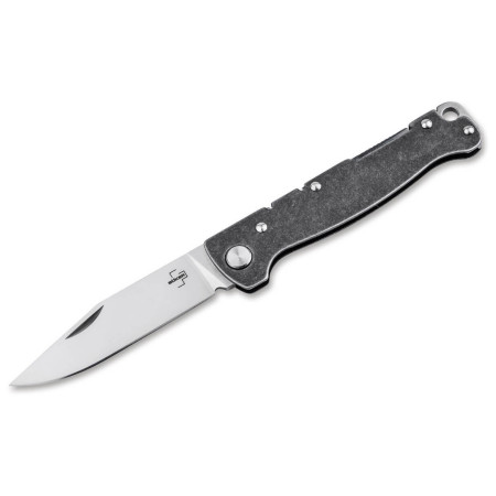 Coltello da tasca Boker Atlas Backlock Clippoint grigio