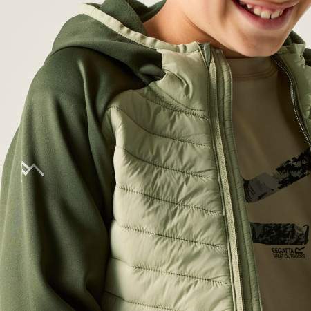 Giacca da bambino Regatta Junior Andreson Hybrid DkKhaki/LtSg