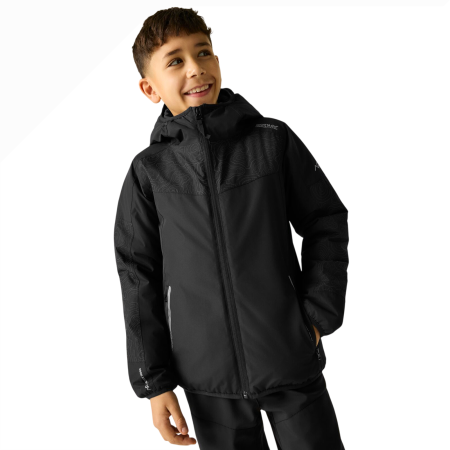 Giacca invernale per bambini Regatta Illuma Reflective Jacket Black