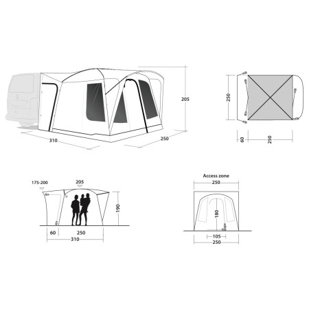 Tenda da tetto per auto Outwell Pine Hills