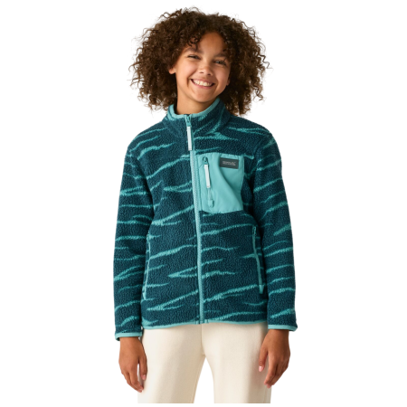 Felpa sportiva per bambini Regatta Junior Frankie Warm Fleece Mediterranea Zebra