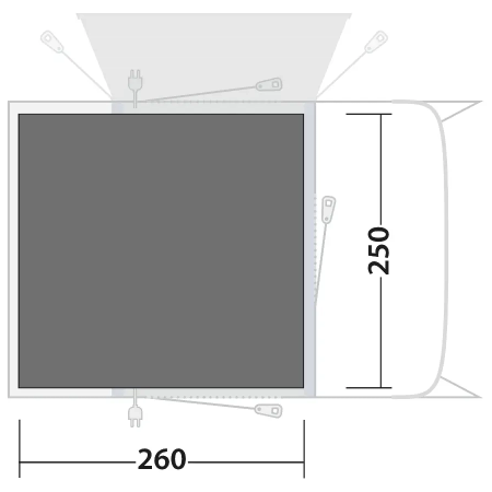 Telo sottotenda Outwell Footprint Talladega Air