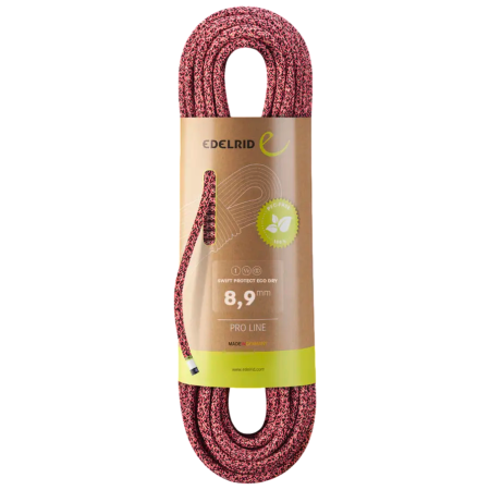 Corda Edelrid Swift Protect Eco Dry 8,9mm rosa 729 night-fire