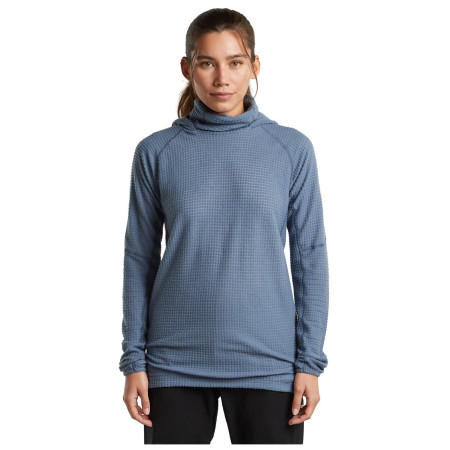 Felpa da donna Icebreaker Wom Mer 400 RealFleece Grid Pulover Hood