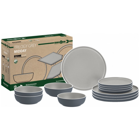 Set di stoviglie Brunner Midday Trilogy Grey