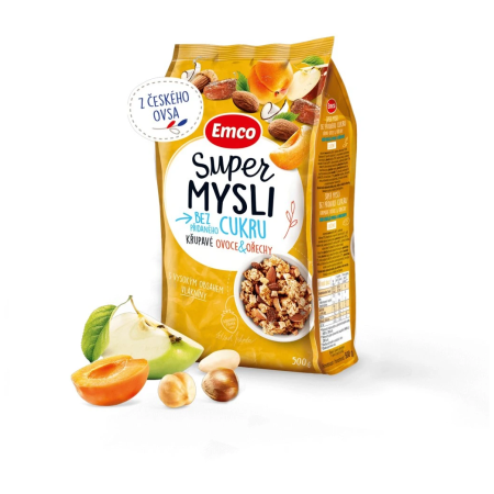 Müsli Emco Super müsli senza zuccheri aggiunti frutta e noci 500g
