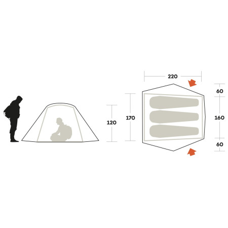 Tenda da spedizione Ferrino Hekla 3