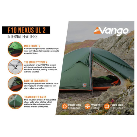 Tenda ultraleggera Force Ten Nexus UL 2