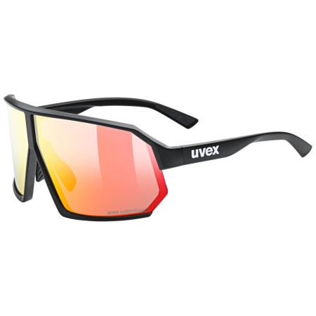 Occhiali da sole Uvex Sportstyle 237 Cv nero/rosso Black Matt/Mir.Red