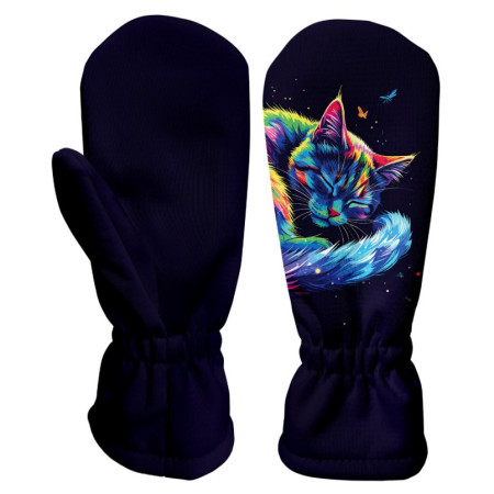 Guanti softshell per bambini WAMU Dark Purple
