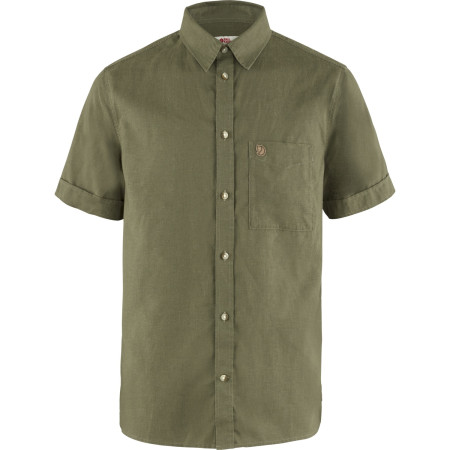 Camicia da uomo Fjällräven Övik Travel Shirt SS M 2022 verde green