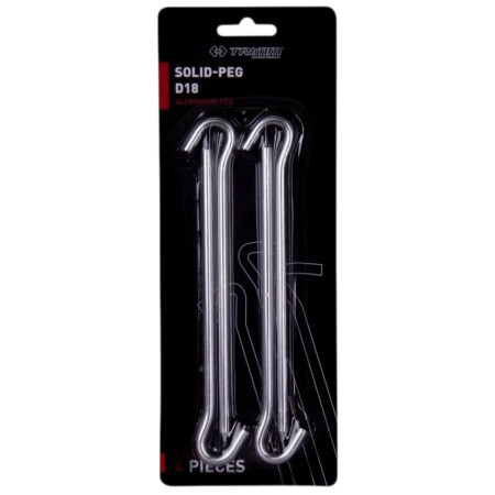Picchetti per tenda Trimm kolík SOLID-PEG - D18 - sada 4 ks argento silver