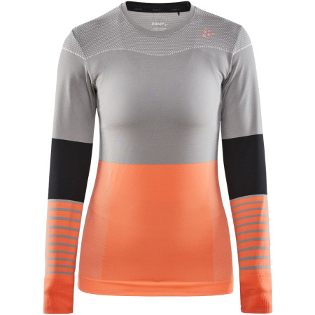 Maglietta da donna Craft triko Fuseknit Comfort Blocked grigio MonumentTrace