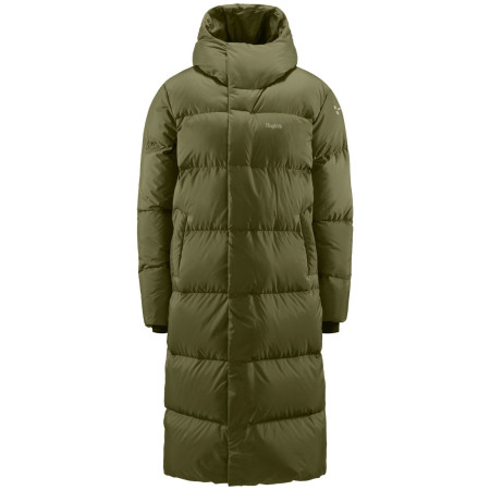 Cappotto da donna Haglöfs Long Down II verde Olive Green