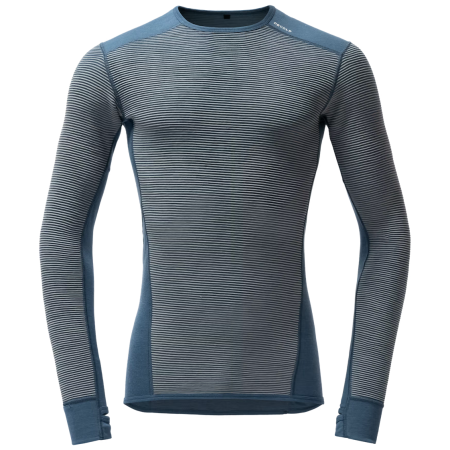 Maglietta funzionale da uomo Devold Reverso Merino Shirt Man blu Griffin