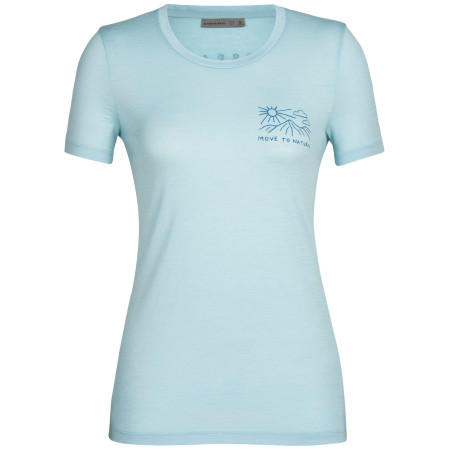 Maglietta da donna Icebreaker Women Tech Lite II SS Tee Mountain Lake azzurro haze