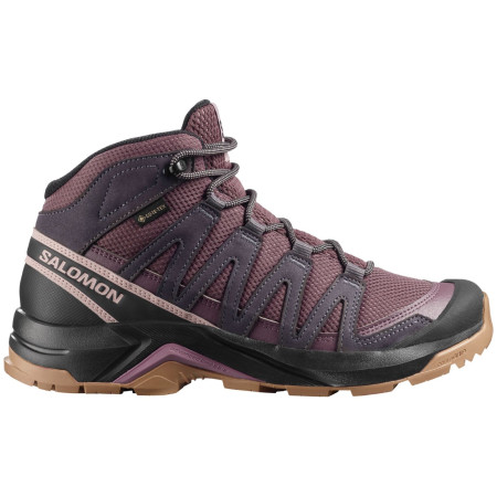 Scarpe da donna Salomon X-Adventure Recon Mid Gore Tex rosso Huckleberry / Nine Iron / Shadow Gray