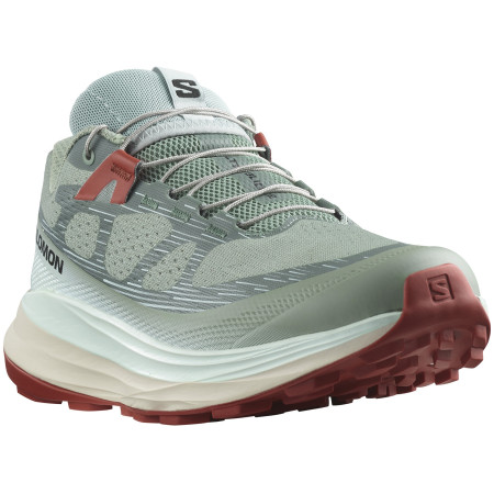 Scarpe da corsa da donna Salomon Ultra Glide 2 verde chiaro Lily Pad / Bleached Aqua / Hot Sauce