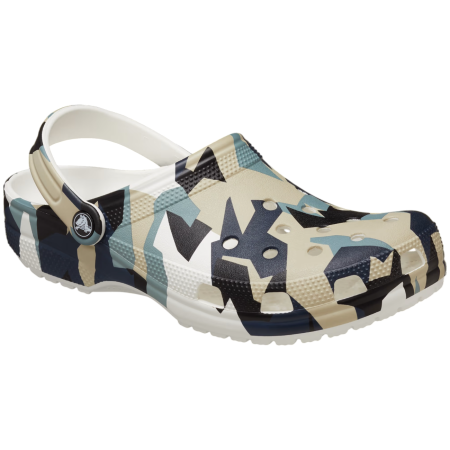 Pantofole Crocs Geo Camo Clog bianco/nero White/Multi