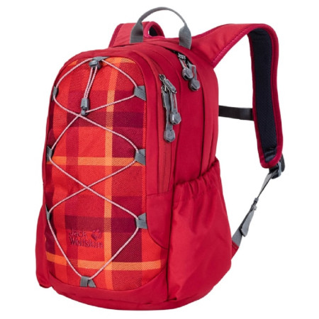 Zaino bambino Jack Wolfskin Kids Grivla Pack rosso IndianRedWovenCheck
